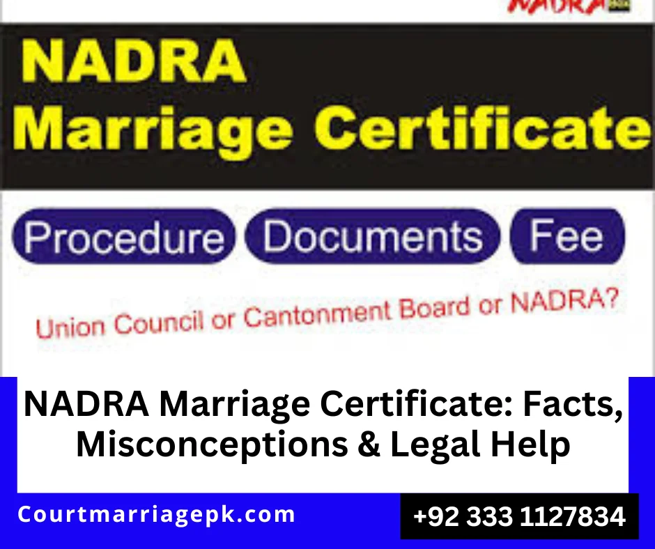 NADRA Marriage Certificate